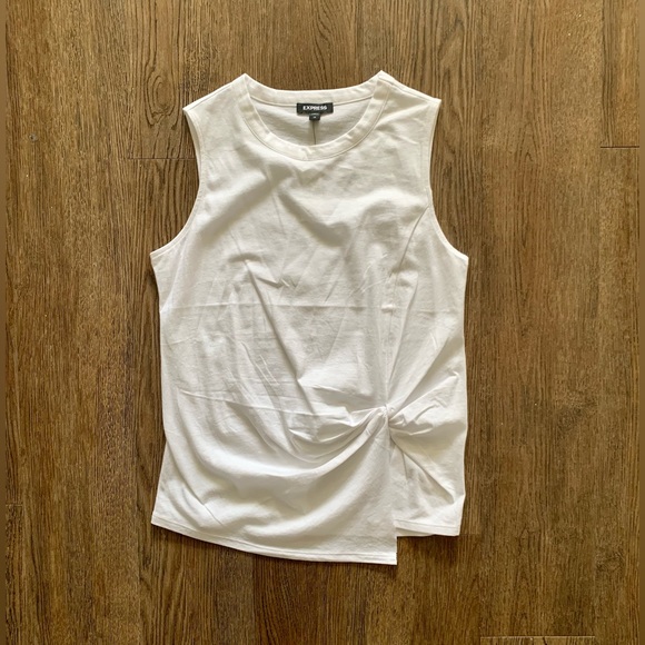 Express Twist Front Muscle Tank - Picture 2 of 5